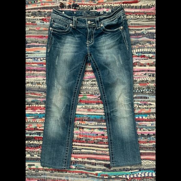 Miss Me Denim - Miss Me Boot Cut Bedazzled Jeans